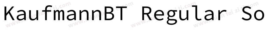 KaufmannBT Regular SourceHanSerifSC字体转换